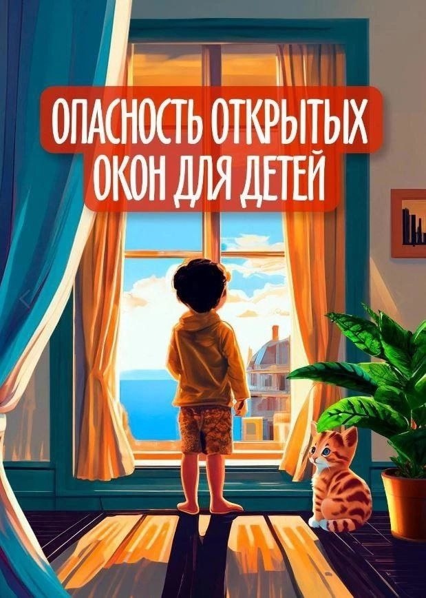 Опасность открытых окон для детей