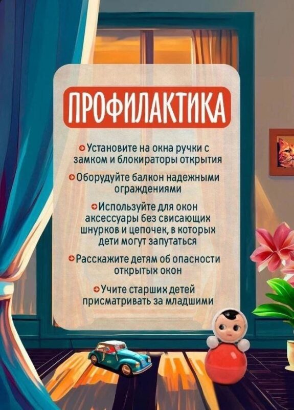 Профилактика падений из окон